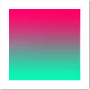 Fade Pink To Blue Gradient Posters and Art